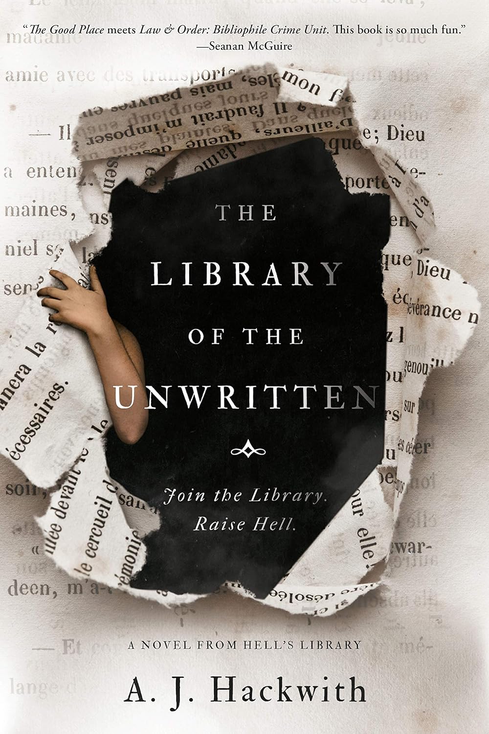 Cover: The Library of the Unwritten by A. J. Hackwith